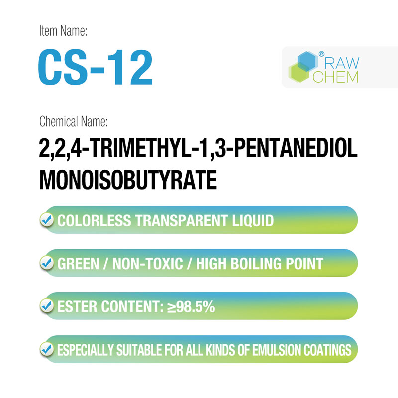 CS-12 Series 2,2,4-Trimethyl-1,3-Pentanediol Monoisobutyrate