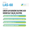 LAS-60 Linear Alkylbenzene Sulfonic Acid Sodium Salt (Na2SO4 Dilution)