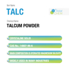 Food Grade TALC Series Talcum Powder