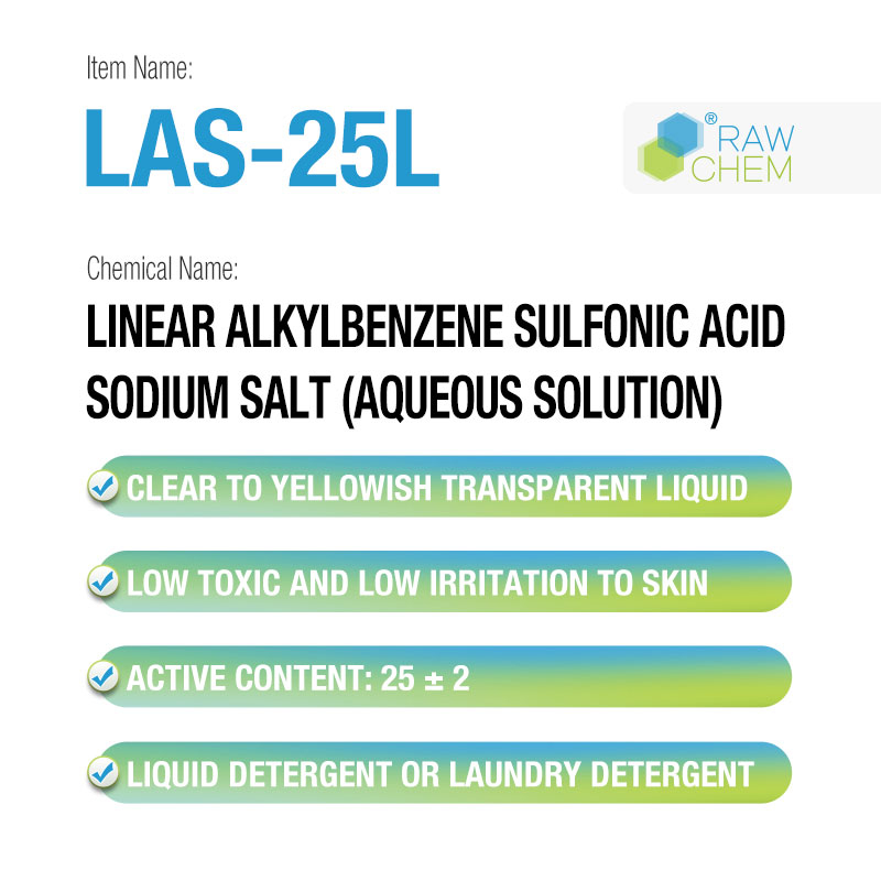 LAS-25L Linear Alkylbenzene Sulfonic Acid Sodium Salt (Aqueous Solution)